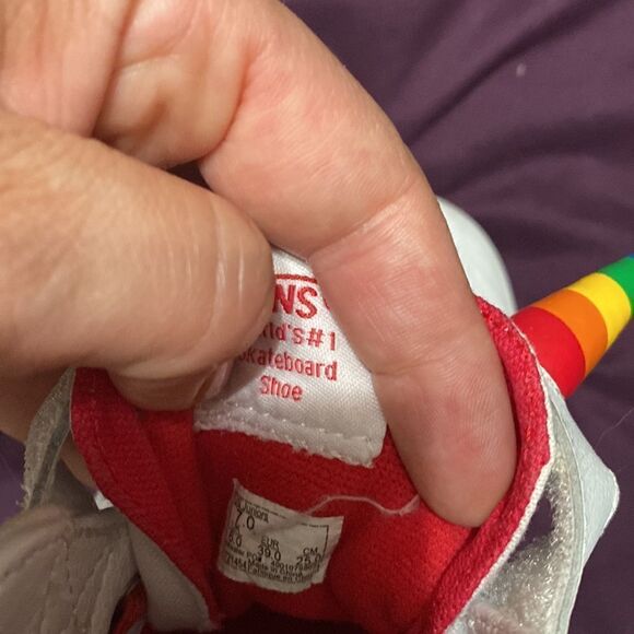 EUC Vans Rainbow Unicorn Wings White High-Top Sneakers - Picture 8 of 10